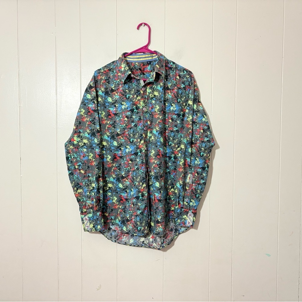 Robert Graham Knowledge Wisdom Truth  Gray  Long Sleeve Size L